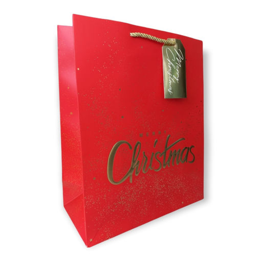 Picture of MERRY CHRISTMAS RED GIFT BAGS